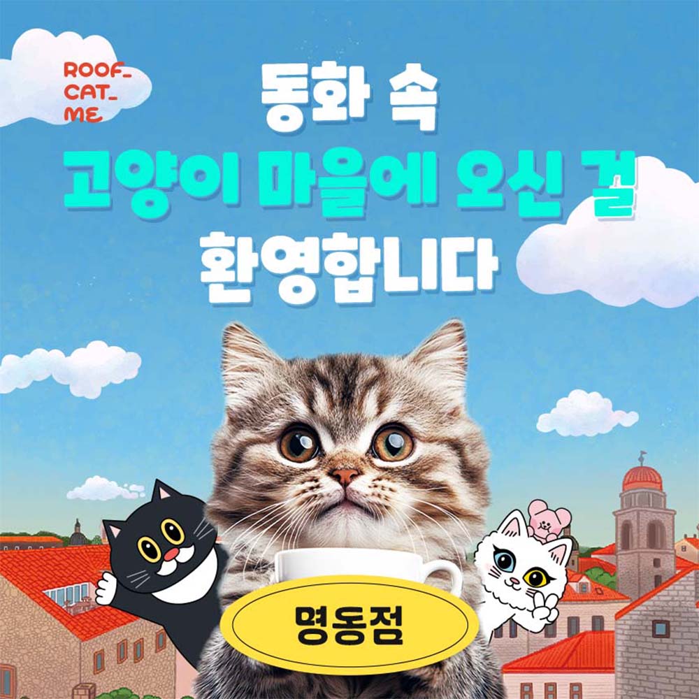 [서울][평일] 루프캣미 실내 고양이카페 명동점